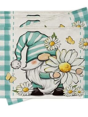 Gnome Daisy Place Mats Set Of 4